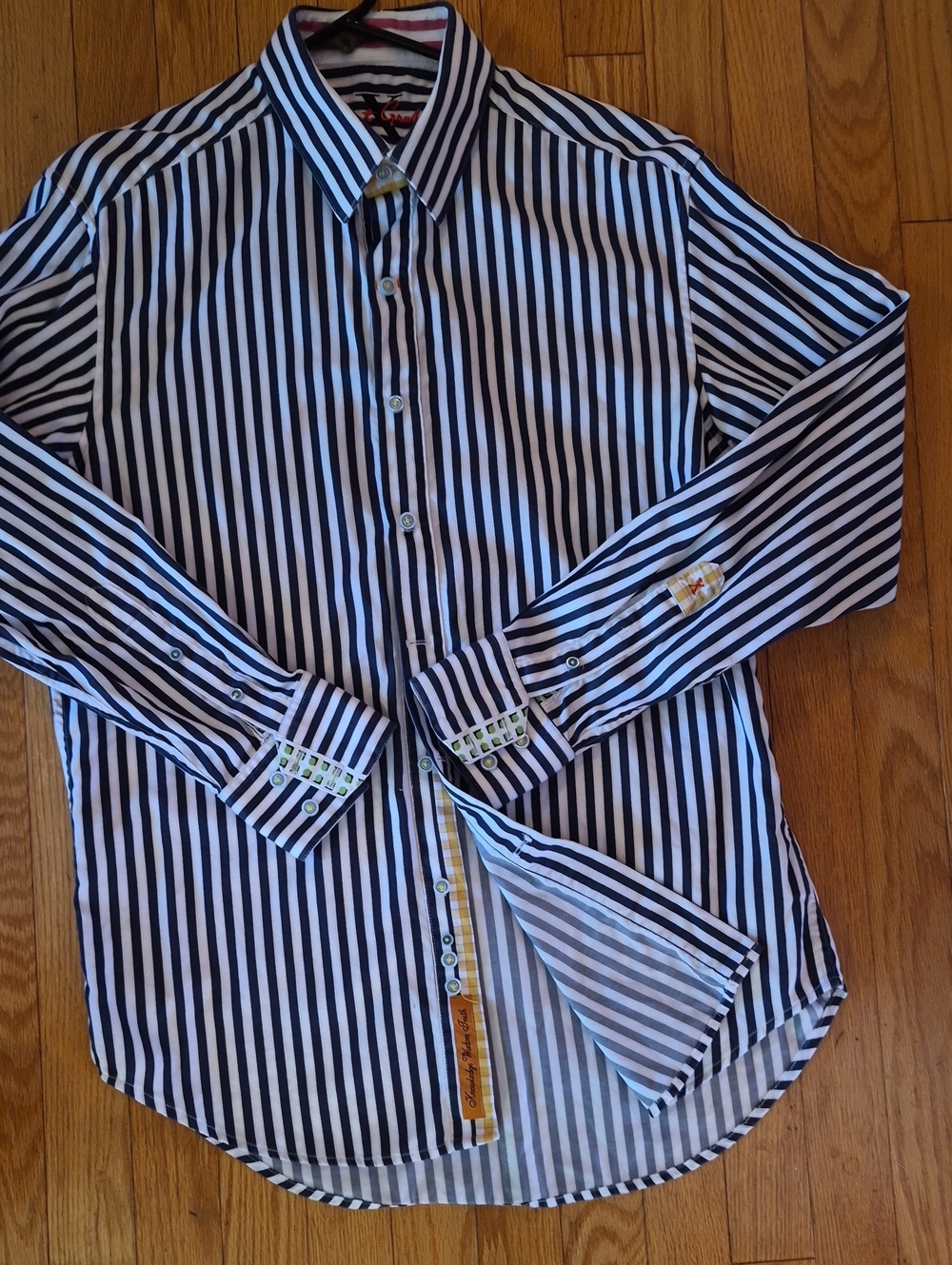 Robert Graham X Collection Luxury Stripe White Vertical Stripe Button-Down Shirt